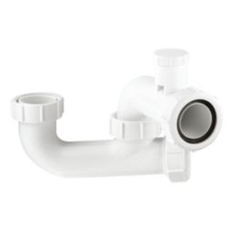 McAlpine SM10V 1 1/2" Anti-Siphon Bath P Trap White 40mm