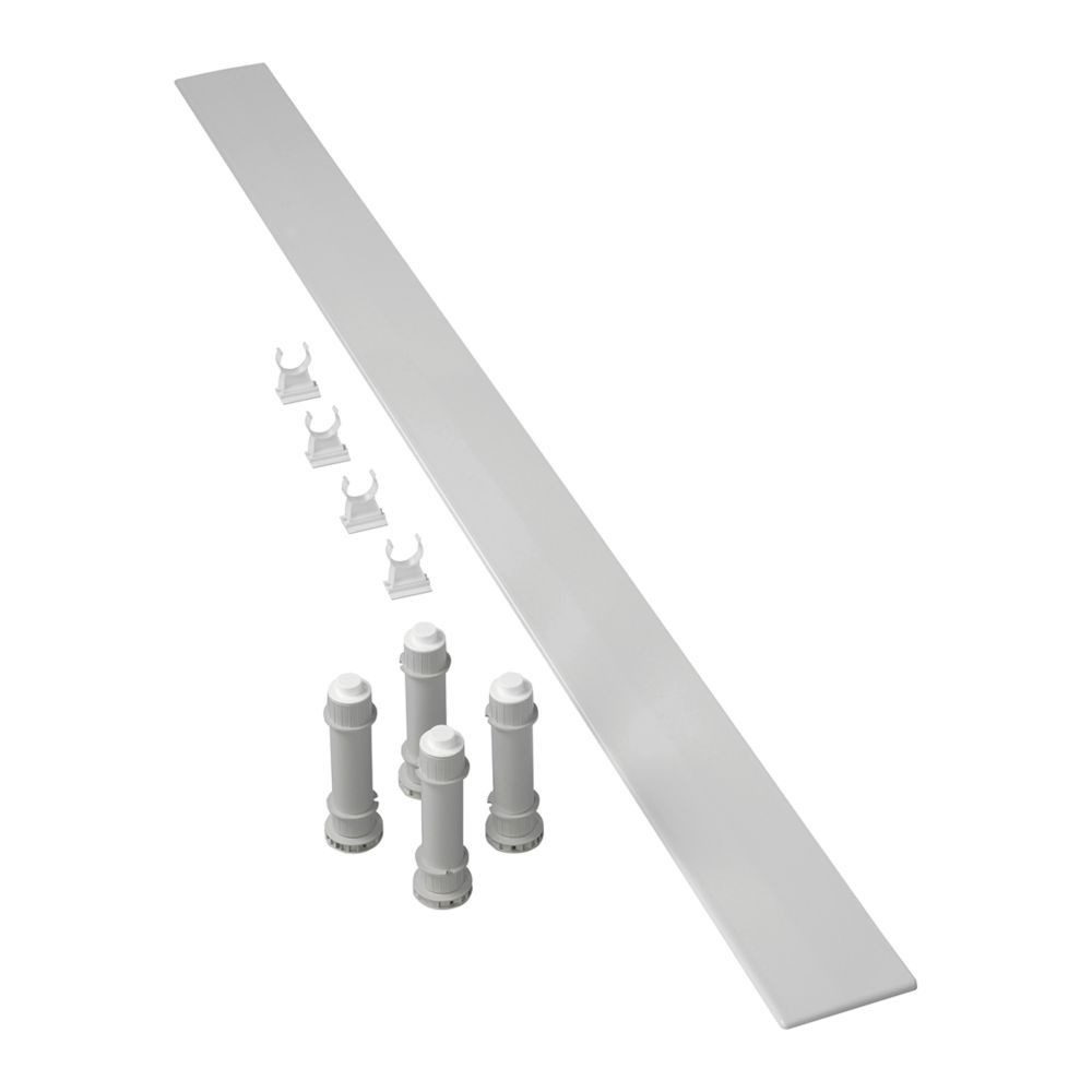 Mira Flight Quadrant Riser Conversion Kit White 1000mm - Screwfix
