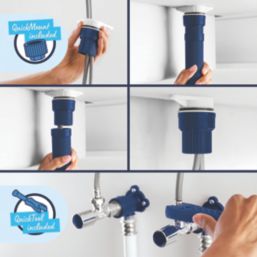 Grohe Dice Matt Black 302mm Tall Lever Mono Basin Mixer Tap