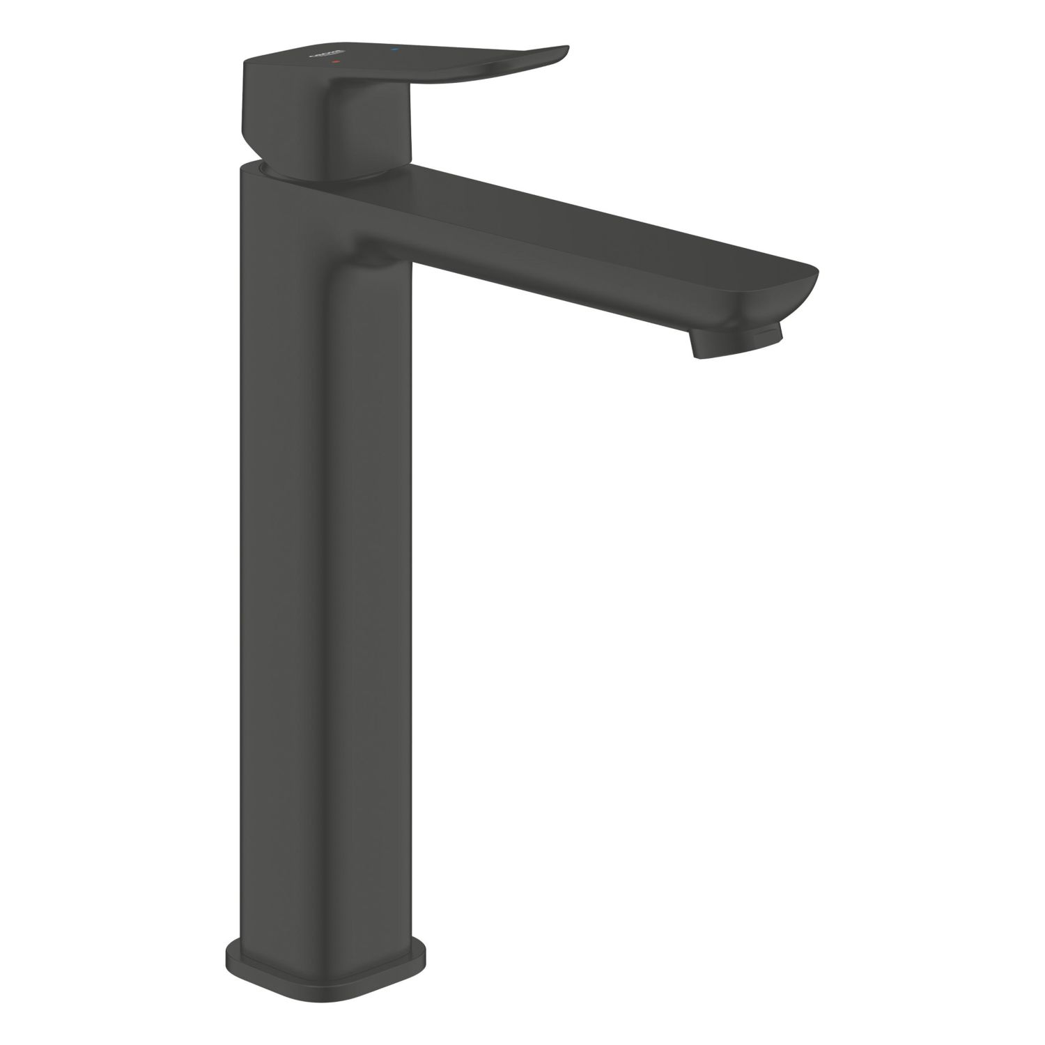 Grohe Dice Matt Black 302mm Tall Lever Mono Basin Mixer Tap (160AM)