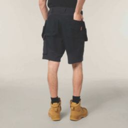 Hard Yakka Toughmaxx Lite Holster Stretch Work Shorts Black 38" W