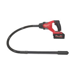 Milwaukee M18 FCVN12-551 FUEL 18V 1 x 5.5Ah Li-Ion RedLithium High Output Brushless Cordless Needle Concrete Vibrating Poker 1.2m