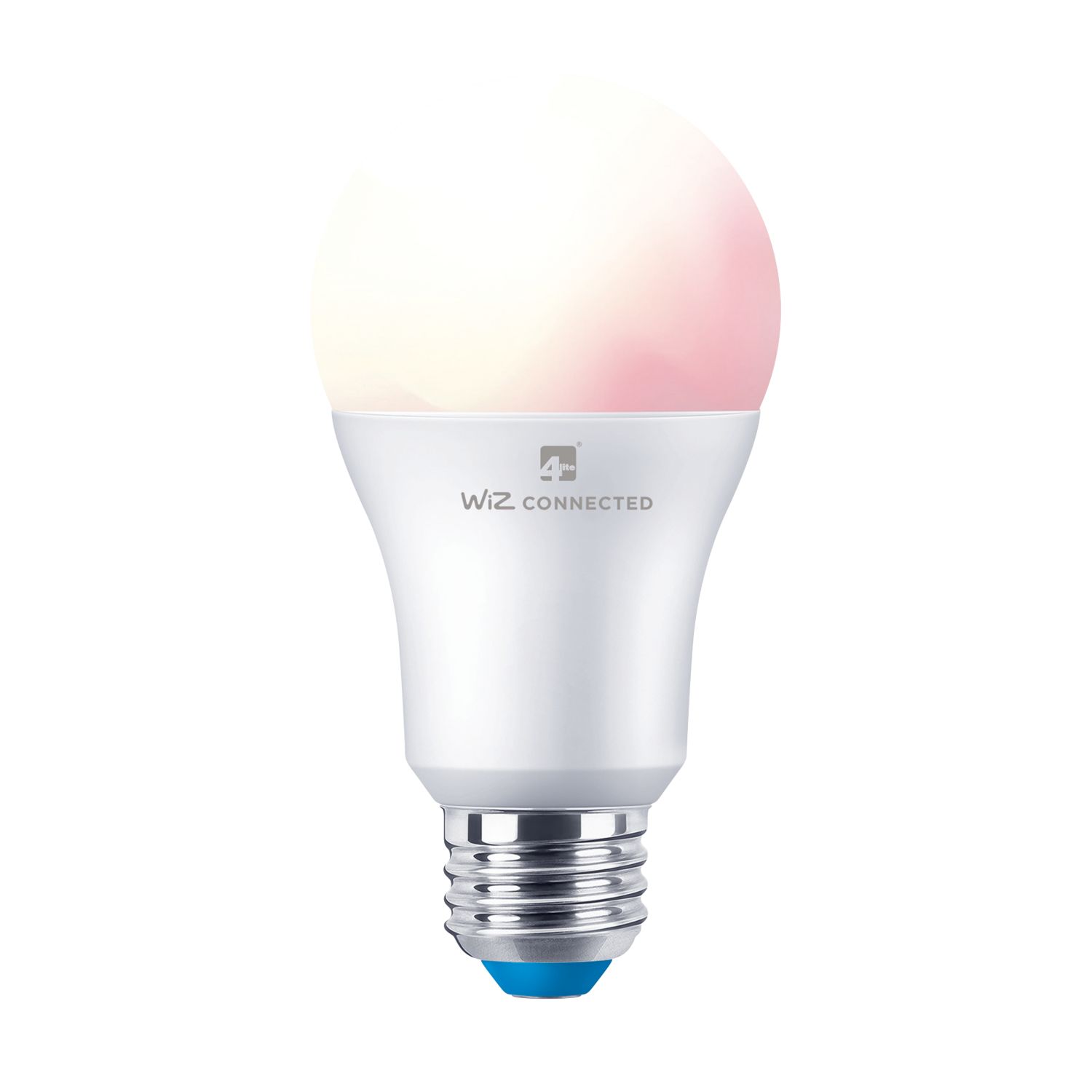 4lite E27 A60 RGB & White LED Smart Light Bulb 8W 850lm 4 Pack (160GR)