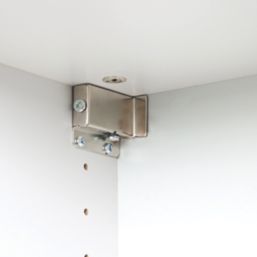 Suki Cabinet Suspension Hangers Silver 15mm x 64mm x 39mm 2 Pack