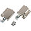 Suki Cabinet Suspension Hangers Silver 15mm x 64mm x 39mm 2 Pack