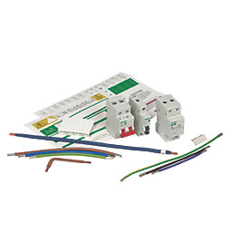Schneider Electric Easy9 Compact 14-Module 9-Way Part-Populated High Integrity Main Switch Consumer Unit with SPD
