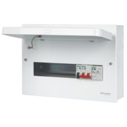 Schneider Electric Easy9 Compact 14-Module 9-Way Part-Populated High Integrity Main Switch Consumer Unit with SPD
