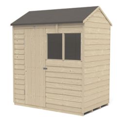 Forest  6' x 4' (Nominal) Reverse Apex Overlap Timber Shed with Base