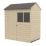 Forest  6' x 4' (Nominal) Reverse Apex Overlap Timber Shed with Base