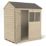 Forest  6' x 4' (Nominal) Reverse Apex Overlap Timber Shed with Base