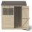 Forest  6' x 4' (Nominal) Reverse Apex Overlap Timber Shed with Base