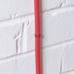 D-Line Red Round Safe-D Stag Cable Clips 8-10mm² 100 Pack