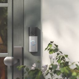 Ring 5DCFAB Wireless Doorbell & Chime Nickel Silver
