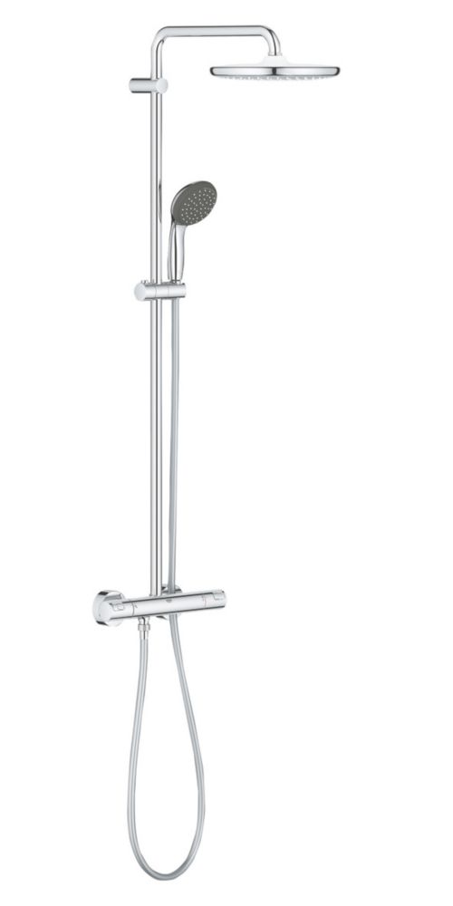 Grohe Vitalio Start 250
 HP Rear-Fed Exposed Chrome Thermostatic Shower System