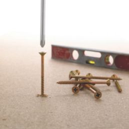 Goldscrew  PZ Double-Countersunk Thread Cutting Multipurpose Screws 4mm x 40mm 200 Pack