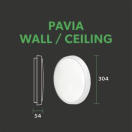 4lite PAVIA LED Wall/Ceiling Light Bulkhead  White 22W 2500lm
