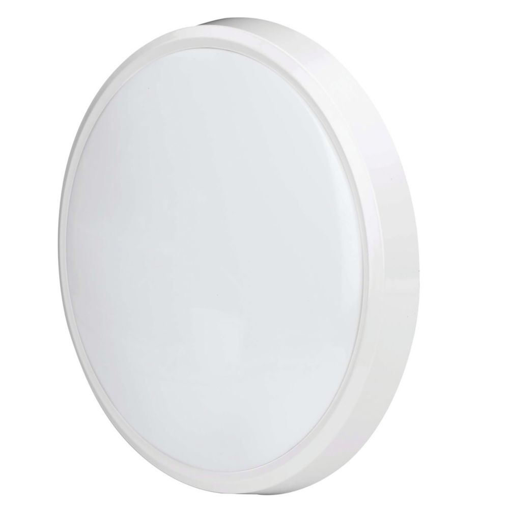 18W Ceiling-mounted LED Light Fitting Bulkhead Waterproof IP54 - Grey