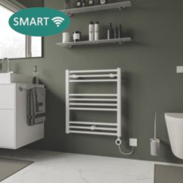 Ximax 677mm x 600mm 1024BTU White Flat Electric Towel Radiator