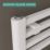 Ximax 677mm x 600mm 1024BTU White Flat Electric Towel Radiator