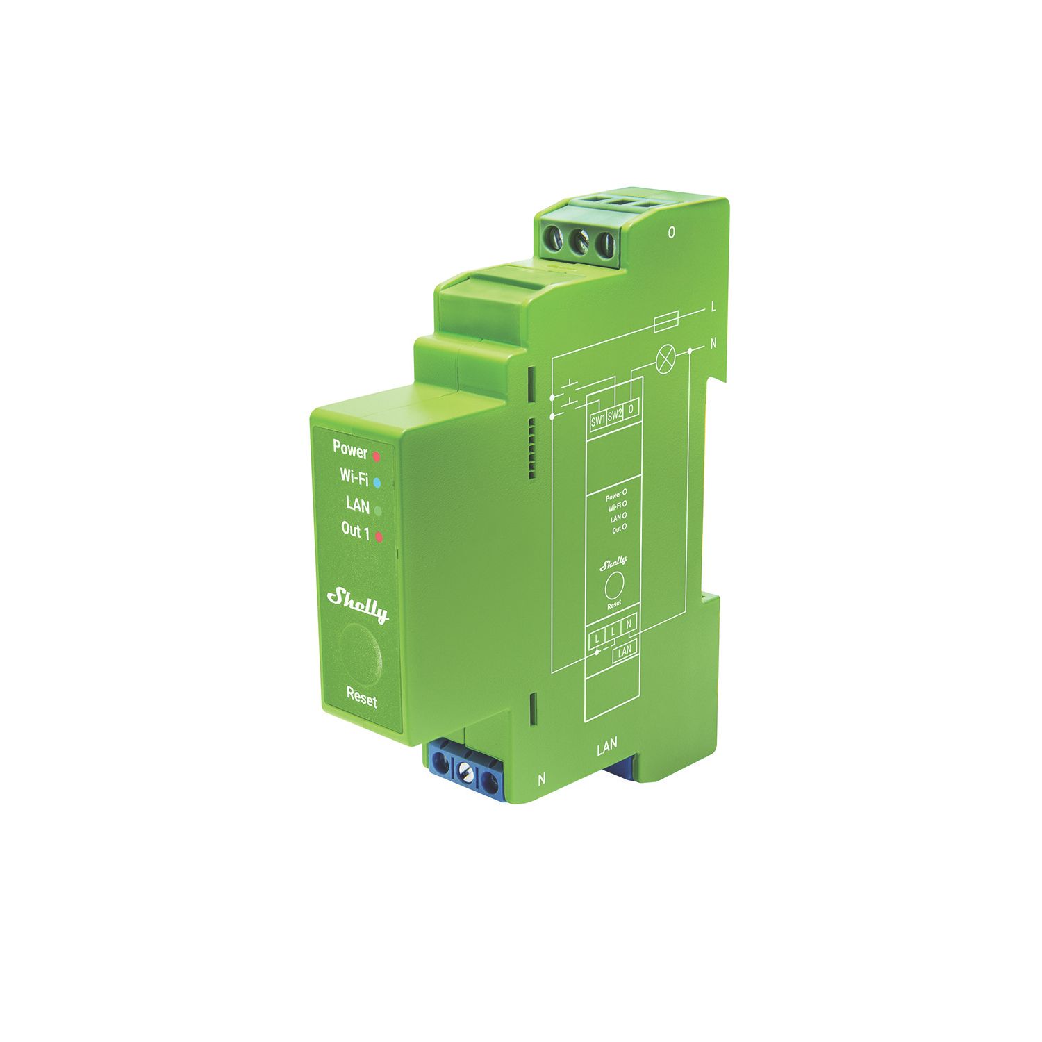 Shelly 1PM Single-Phase 1-Channel Smart Dimmer (161AG)