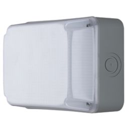 Luceco Storm Indoor & Outdoor Rectangular LED Bulkhead Grey 7W 750lm