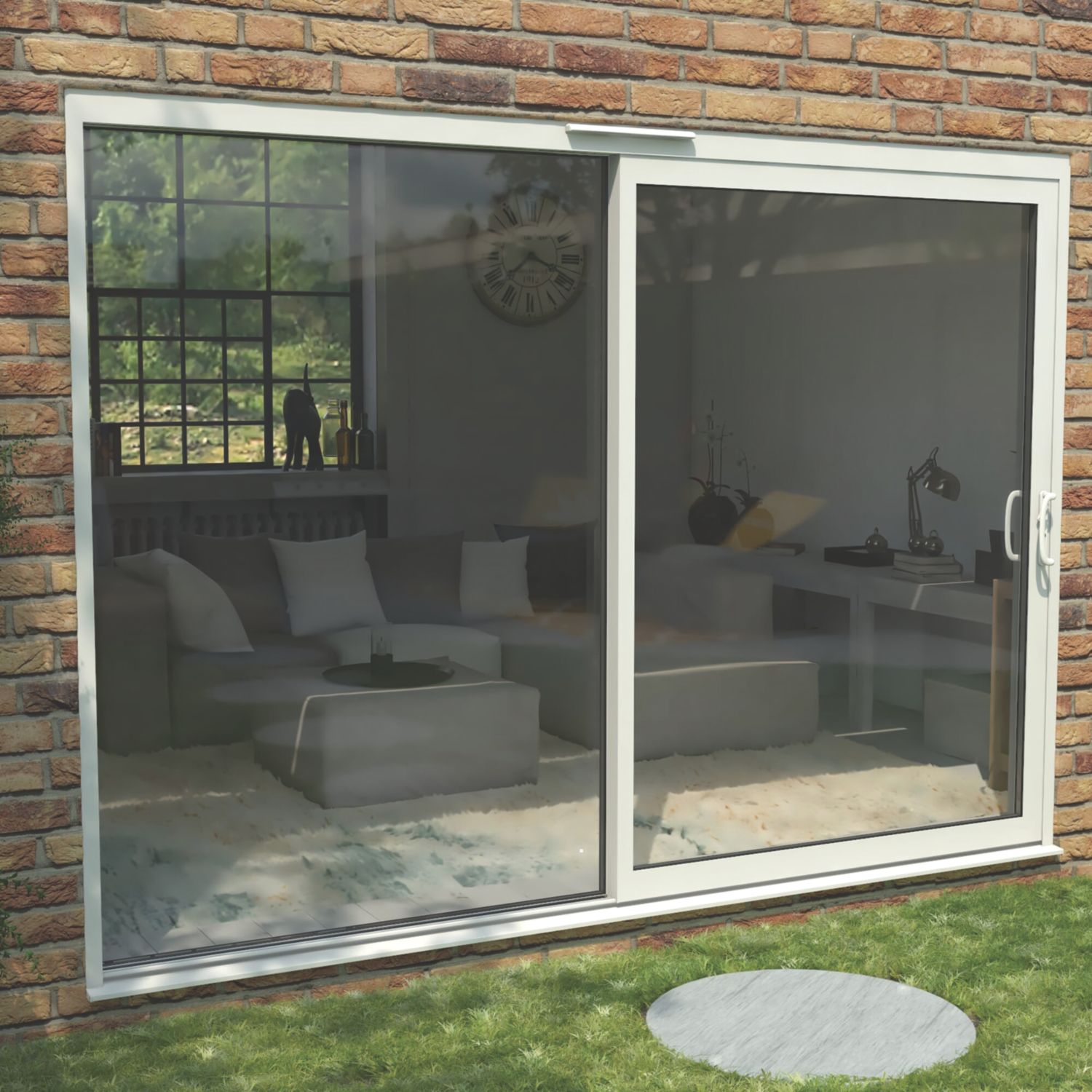 Green & Taylor Right-Handed White Metal Sliding Patio Door 2090mm x 2990mm (161CT)