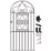 Apollo Wenlock Tall Gate Black 929mm x 1875mm