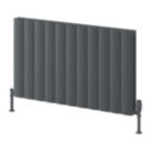 Reina Loco Double 600mm x 1040mm 3864BTU Anthracite Horizontal Designer Radiator