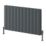 Reina Loco Double 600mm x 1040mm 3864BTU Anthracite Horizontal Designer Radiator
