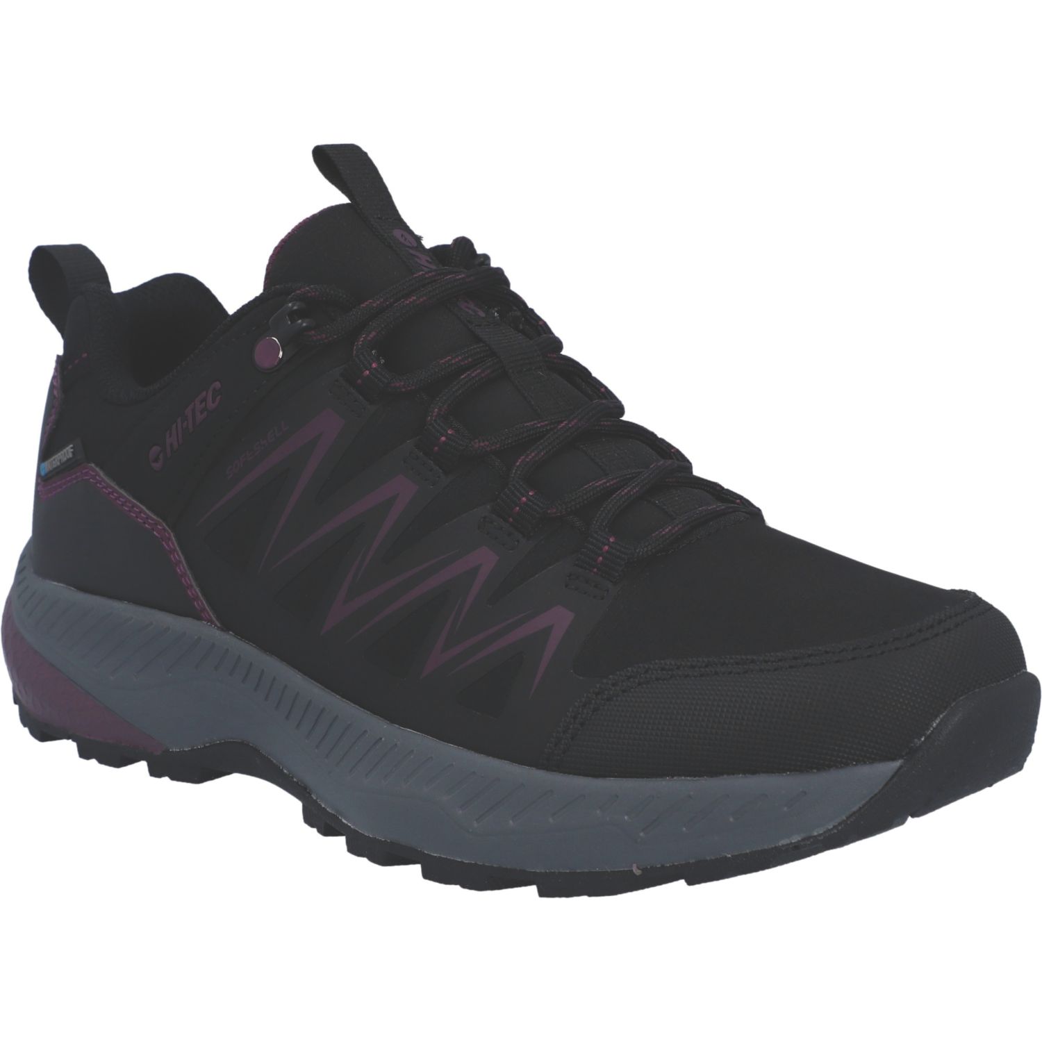 Hi-Tec Stealth Low Size 4 Womens Black Waterproof Non Safety Trainers (161EK)