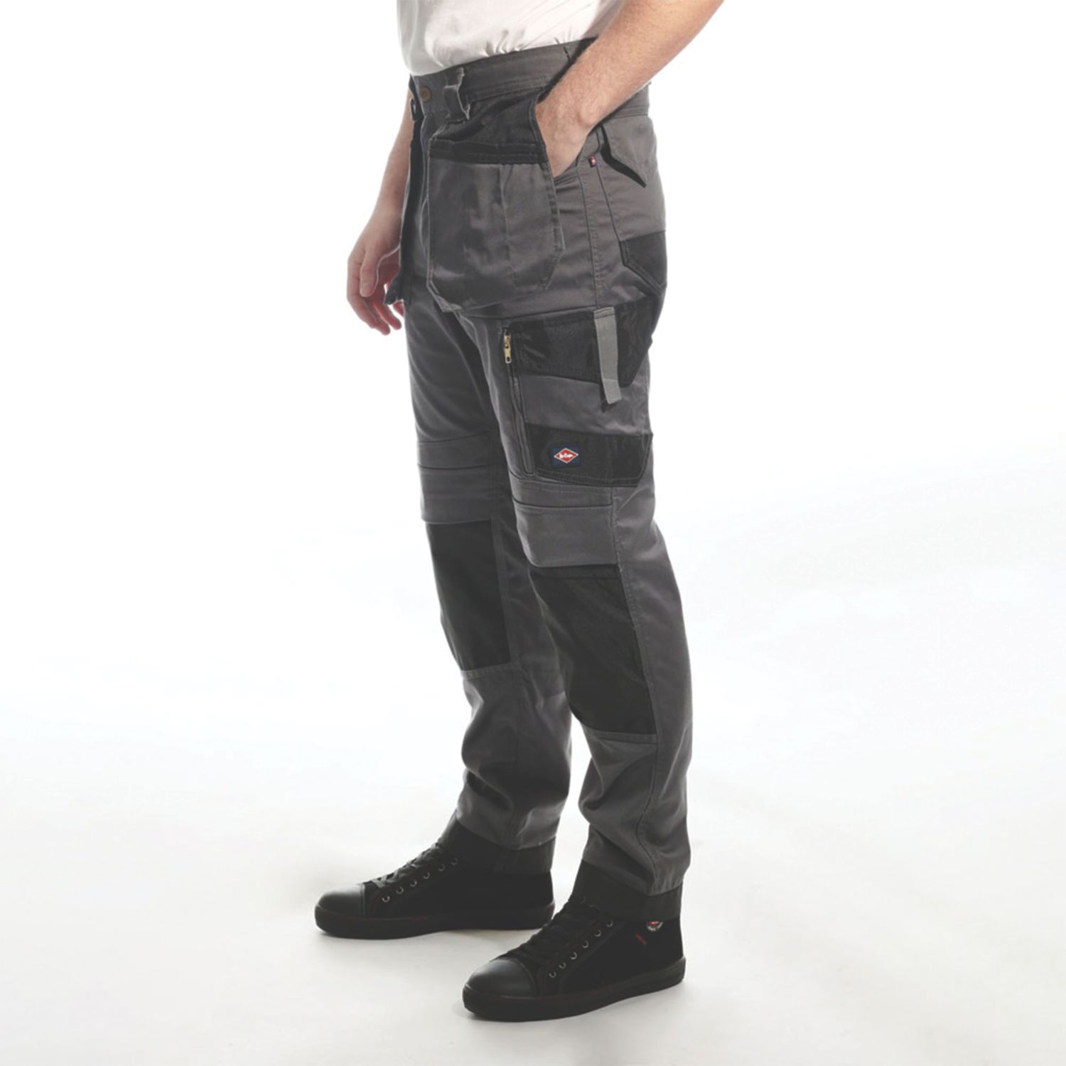 Lee Cooper LCPNT245 Stretch Holster Cargo Trousers Grey 38" W 31" L (161HU)