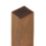 Forest Golden Brown Fence Posts 100mm x 100mm x 2400mm 3 Pack