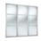 Spacepro Shaker 3-Door Sliding Wardrobe Door Kit Dove Grey Frame Mirror Panel 2136mm x 2260mm