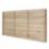 Forest  Single-Slatted  Fence Panels Natural Timber 6' x 3' Pack of 3