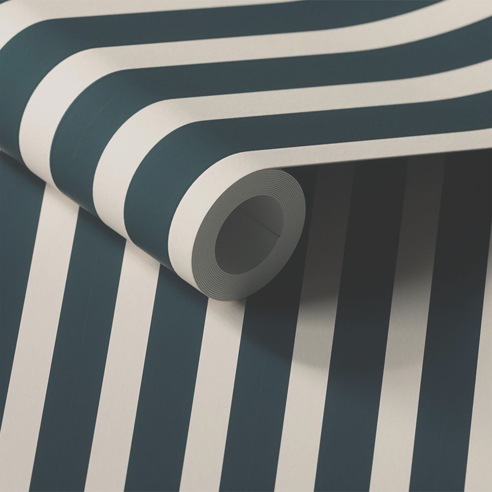 LickPro Blue Stripes 02 Wallpaper Roll 52cm x 10m Screwfix