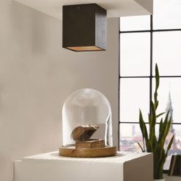 Eglo Polasso LED Ceiling Light Black/Gold 3.3W 340Lmlm