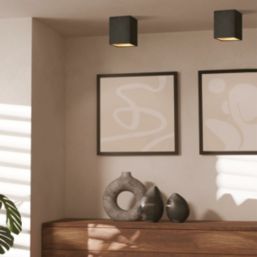 Eglo Polasso LED Ceiling Light Black/Gold 3.3W 340Lmlm