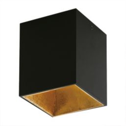 Eglo Polasso LED Ceiling Light Black/Gold 3.3W 340Lmlm