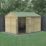 Forest Beckwood 11' 6" x 8' (Nominal) Reverse Apex Shiplap Timber Shed with Base & Assembly