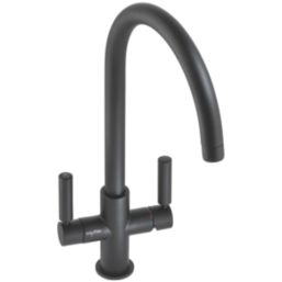 Abode Globe Aquifier 3-Way Deck Mounted Filter Tap Matt Black