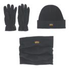 Site  Polar Fleece Accessory Pack Black 3 Piece Set