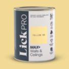 LickPro Max+ 1Ltr Yellow 08 Matt Emulsion  Paint