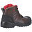 Amblers 308C Metal Free   Safety Boots Brown Size 8