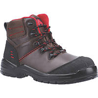 Amblers 308C Metal Free  Safety Boots Brown Size 8