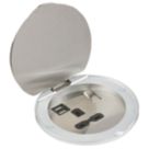 Knightsbridge  13A 1-Gang SP Switched Socket + 2.4A 12W 2-Outlet Type A USB Charger Stainless Steel