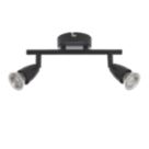 Saxby Amalfi Bar 2-Light Spotlight Matt Black