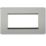 Knightsbridge Screwless 4-Module Modular Faceplate Brushed Chrome