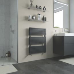 Ximax Watson Duplex 765mm x 600mm 2737BTU Anthracite Vertical Towel Radiator
