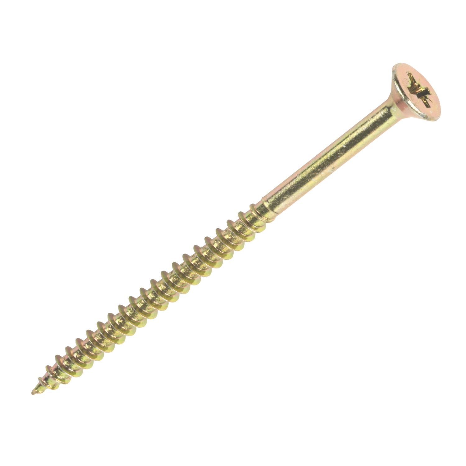 Goldscrew PZ Double-Countersunk Thread Cutting Multipurpose Screws 5mm x 70mm 100 Pack (16221)