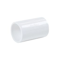 FloPlast Straight Couplings White 21.5mm 5 Pack
